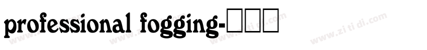 professional fogging字体转换